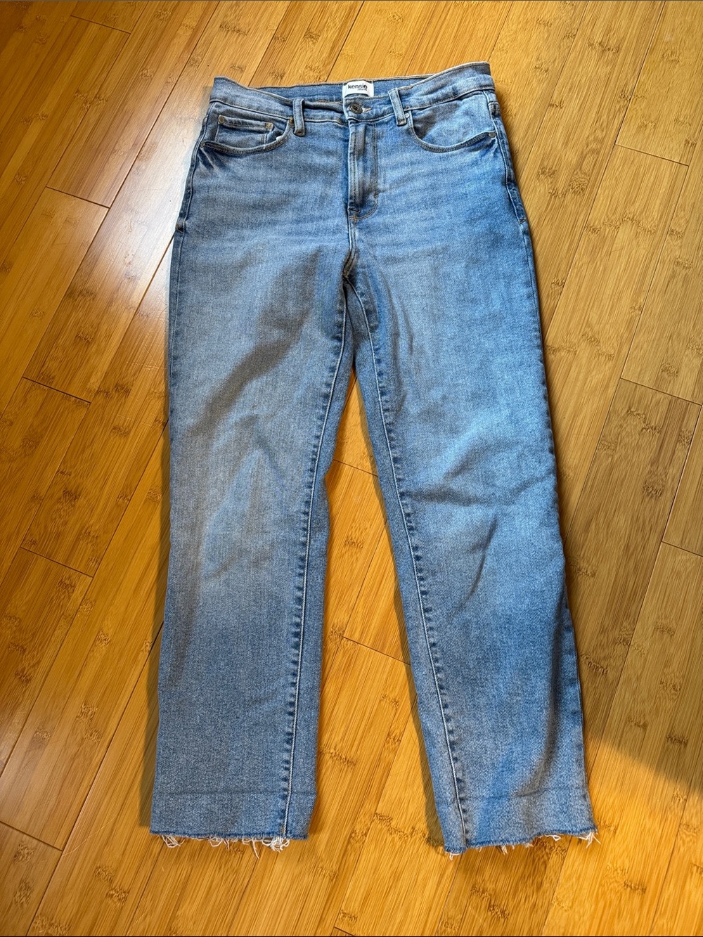 Kensie Light Blue Women’s Straight-Leg Jeans